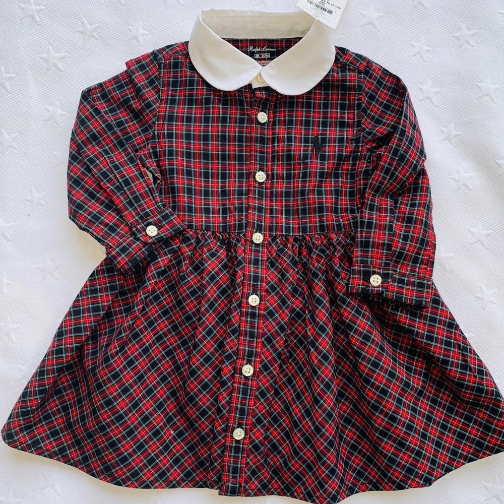 Ralph Lauren Christmas Tartan Dress with Bloomers